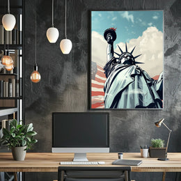 Statue of Liberty Freedom Travel Poster