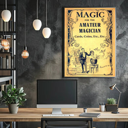 Magic for Amateur Magician Vintage Artistic Poster