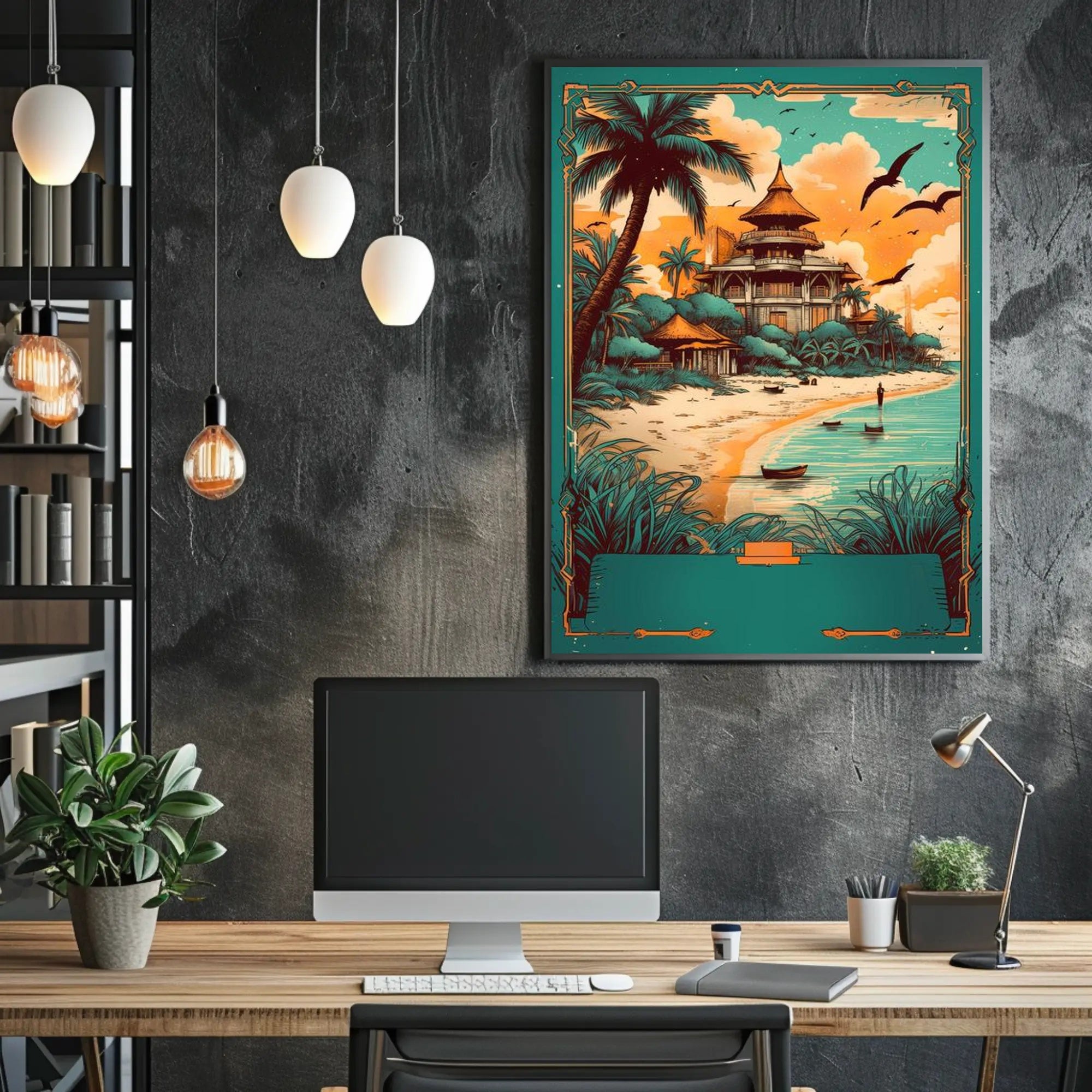 Tropical Paradise Retreat Poster