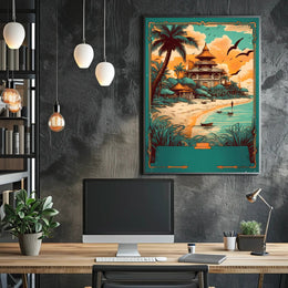 Tropical Paradise Retreat Poster