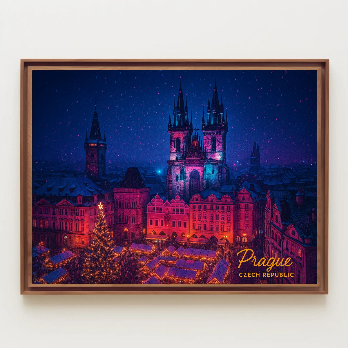 Prague Winter Wonderland Poster