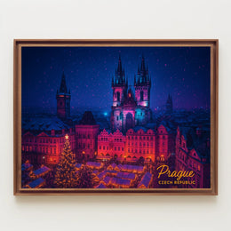 Prague Winter Wonderland Poster