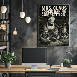 Mrs. Claus Cookie Baking Competition Poster
