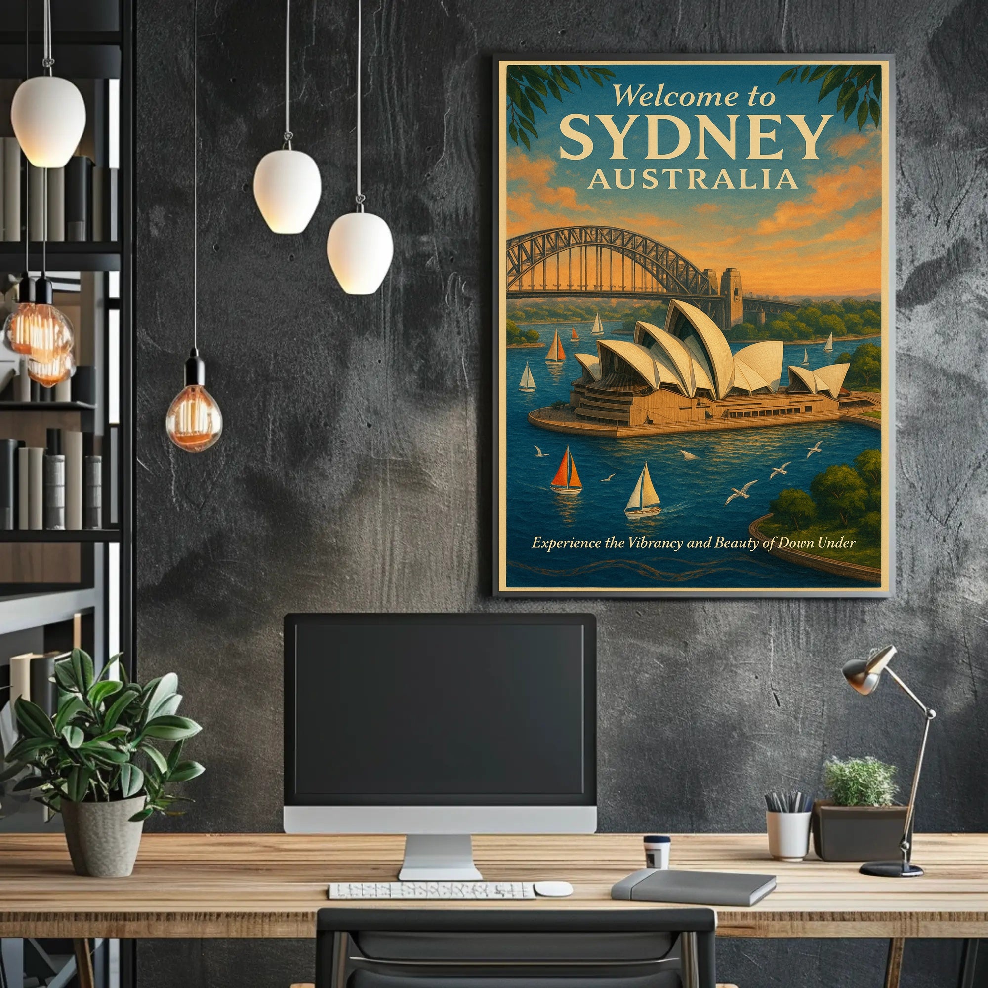 Sydney Vintage Travel Poster Wall Art Print