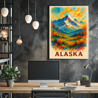 Alaska Mountain Landscape Poster