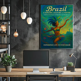 Brazil A Tapestry Of Culture And Poster
