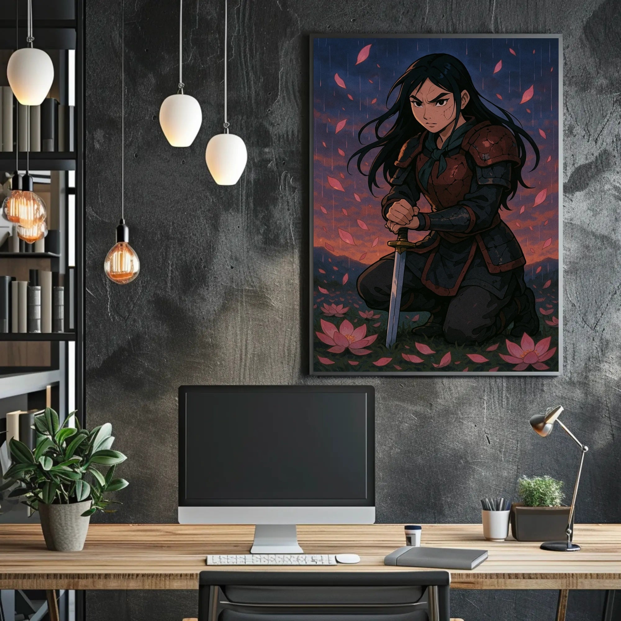 Warrior Woman Fantasy Twilight Motif: Fantasy or Mythology Poster