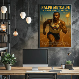 Ralph Metcalfe Champion Of Speed Poster