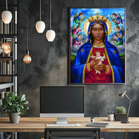 Virgin Mary Angels Poster