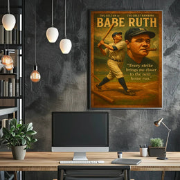 Baseball Legend Nostalgic Sports Poster PosterGoat