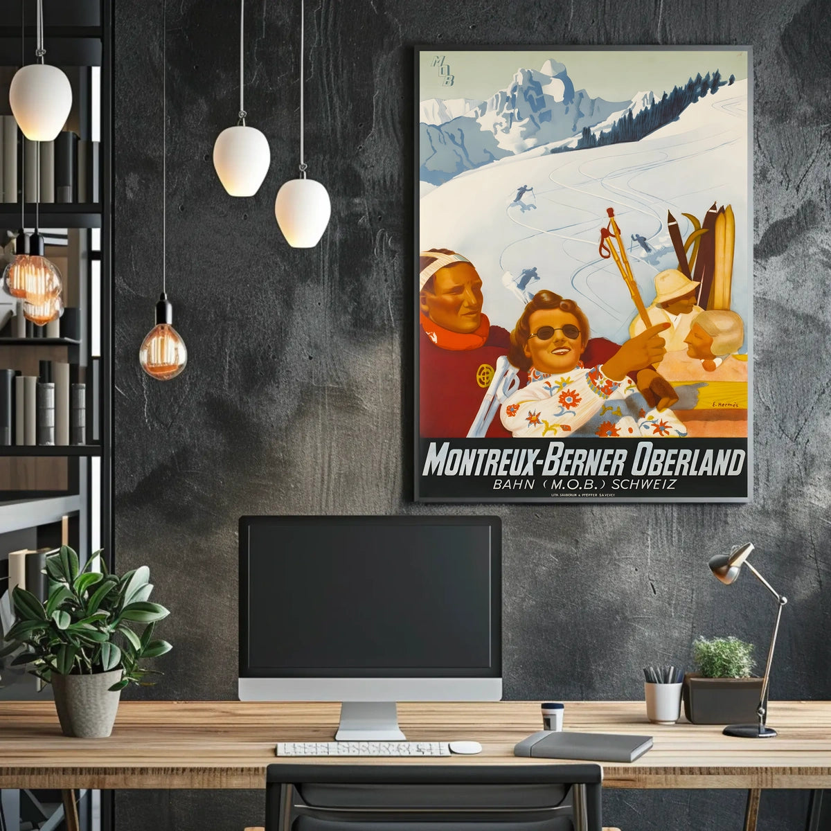 Montreux-Berner Oberland Ski Adventure Poster