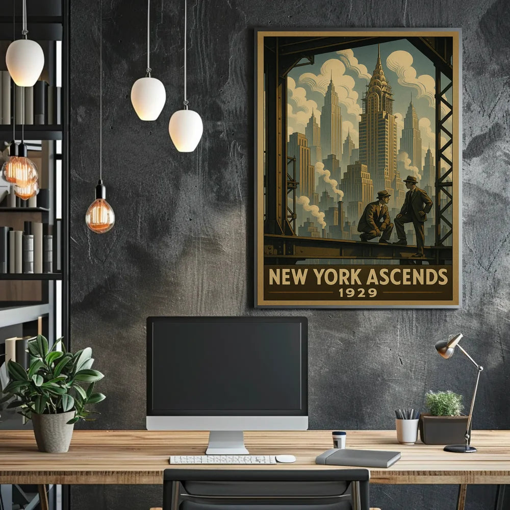 New York City 1929 Urban or Cityscape Poster PosterGoat