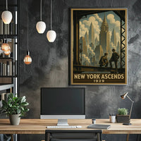 New York City 1929 Urban or Cityscape Poster PosterGoat
