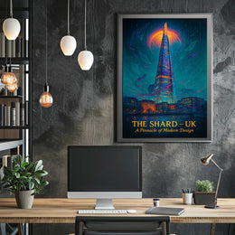 The Shard Architectural Poster Modern London Print
