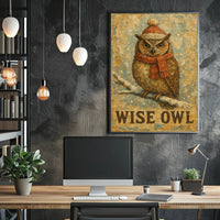 Wise Owl Poster