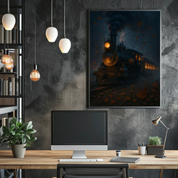 Autumn Train Journey Poster