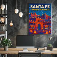 Santa Fe Luminaria Nights Poster