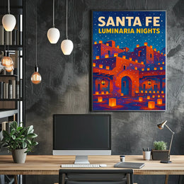 Santa Fe Luminaria Nights Poster