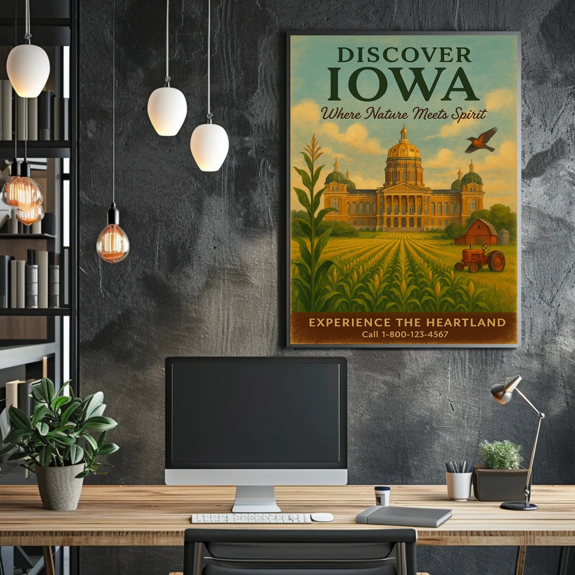Discover Iowa Poster