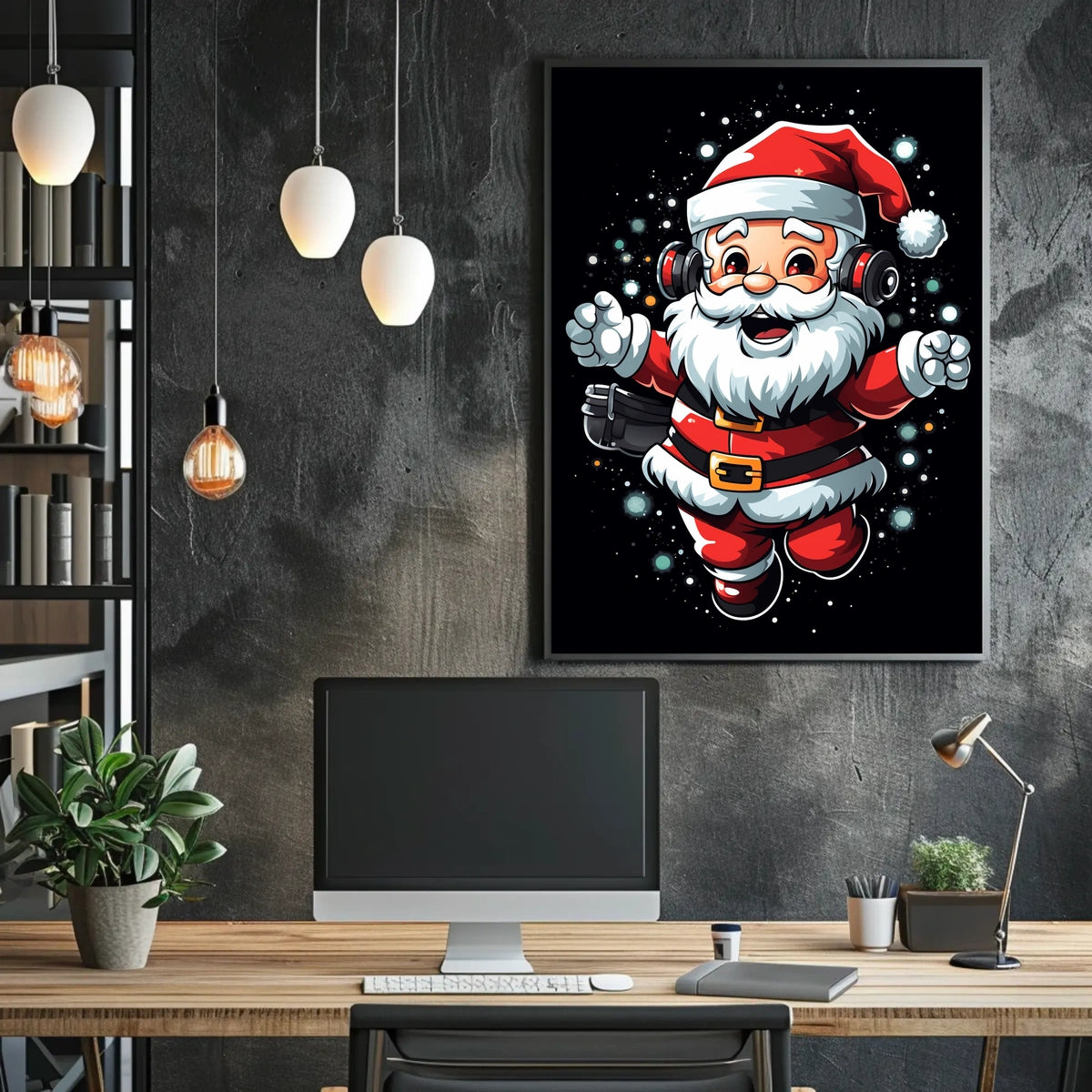 Festive Santa Celebration Poster