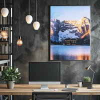 Mountain Retreat At Sunrise Poster