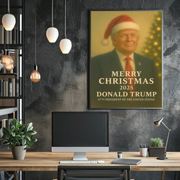 Festive Formal Christmas Design Art Poster