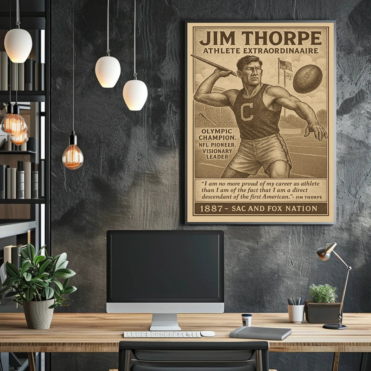 Jim Thorpe Legendary Athlete Jim Thorpe Poster