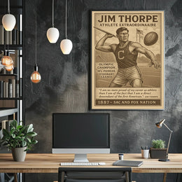 Jim Thorpe Legendary Athlete Jim Thorpe Poster