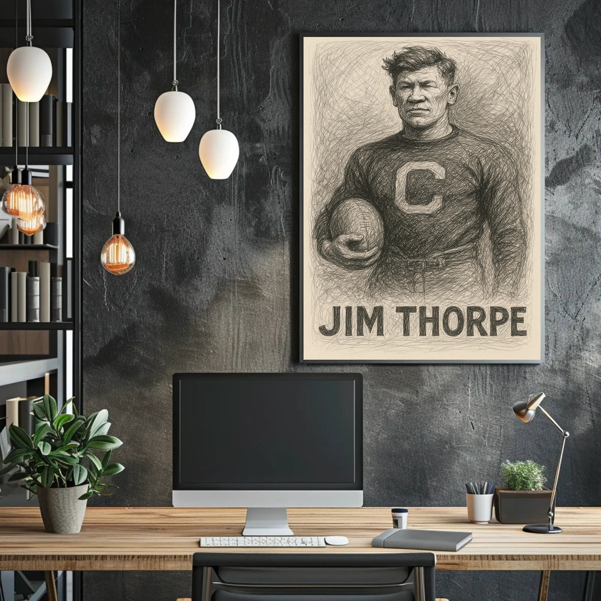 Jim Thorpe Athletic Legend Poster