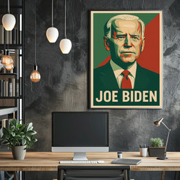 Joe Biden Patriotic Political Leadership Retro Style Poster