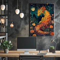Mystical Dragon Garden Enchantment Fantasy or Mythology Poster