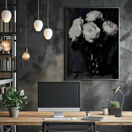 Elegant Impressionistic Floral Painting Art Poster PosterGoat