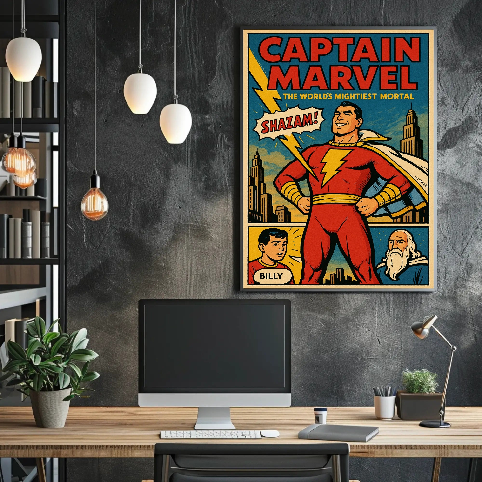 Captain Marvel The World's Mightiest Mortal Poster PosterGoat
