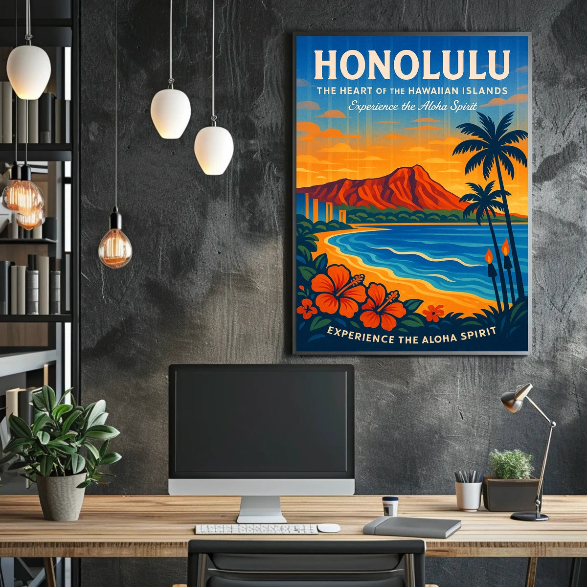 Experience the Aloha Spirit Honolulu Poster
