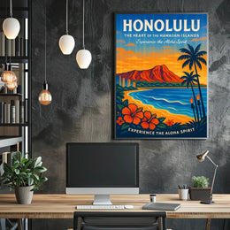 Experience the Aloha Spirit Honolulu Poster