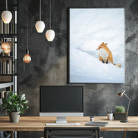 Tranquil Fox in Snow Poster