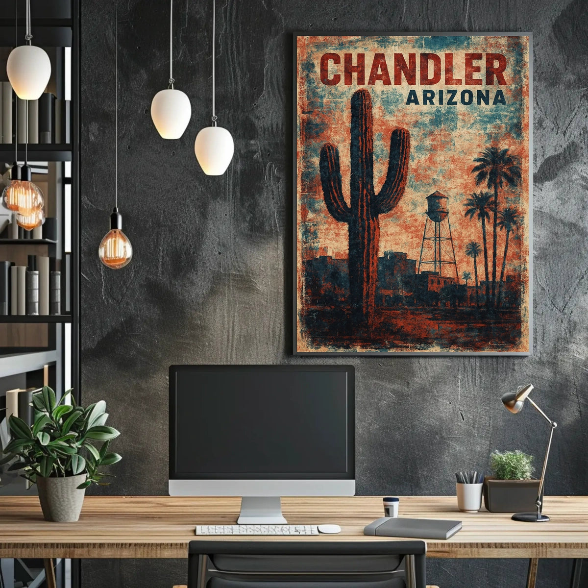 Chandler Arizona Scenic Wanderlust Decor Lovers Poster