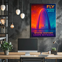 Gateway Arch Where History Loops Skyward Poster