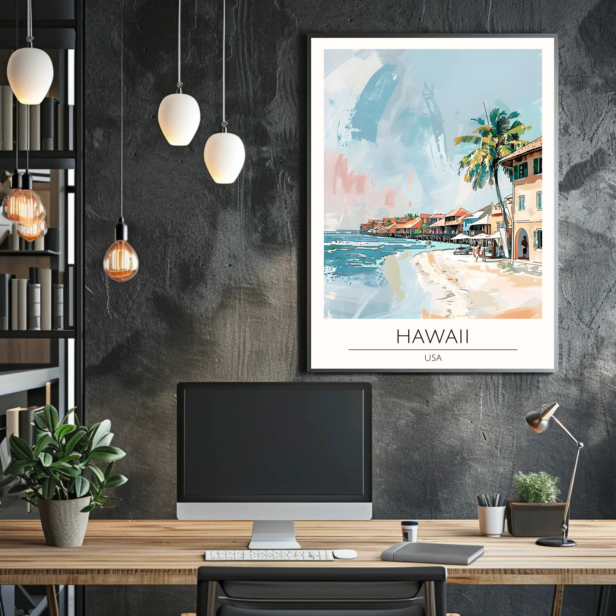 Tranquil Hawaiian Coastline Poster PosterGoat
