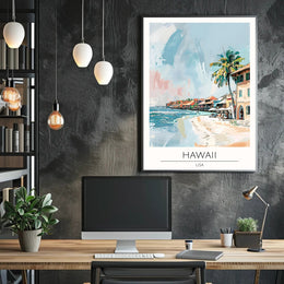 Tranquil Hawaiian Coastline Poster PosterGoat