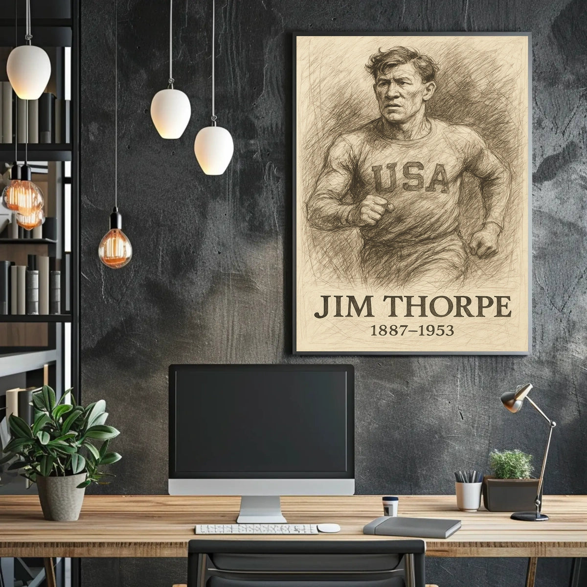 Jim Thorpe Tribute Poster