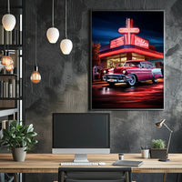 Classic Americana Neon Nights Poster