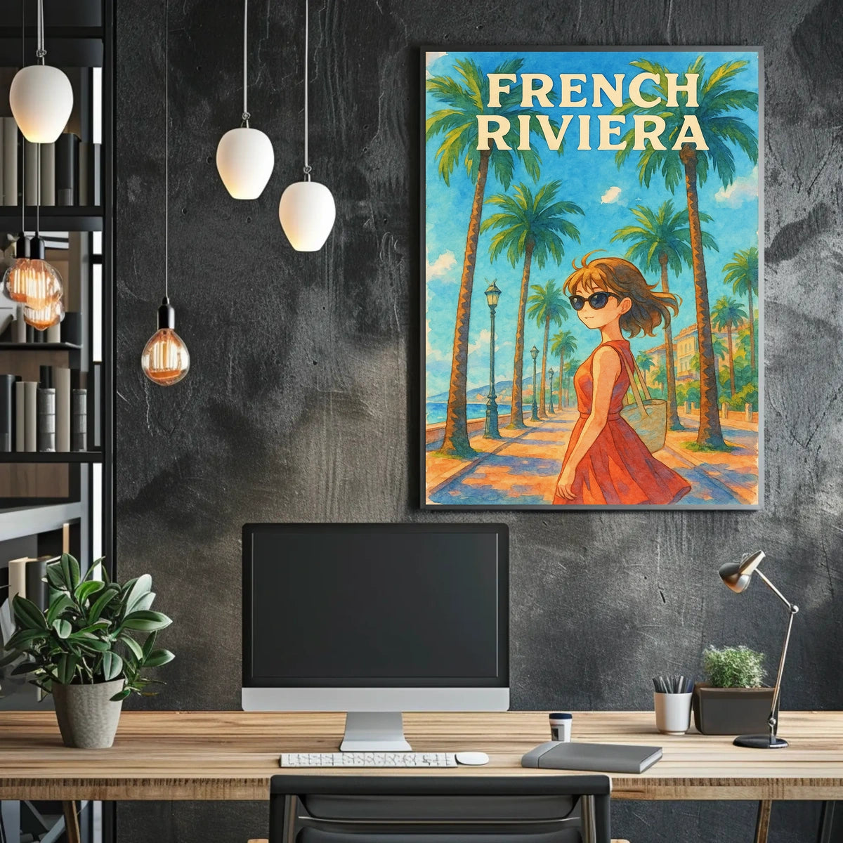 French Riviera Adventure Poster
