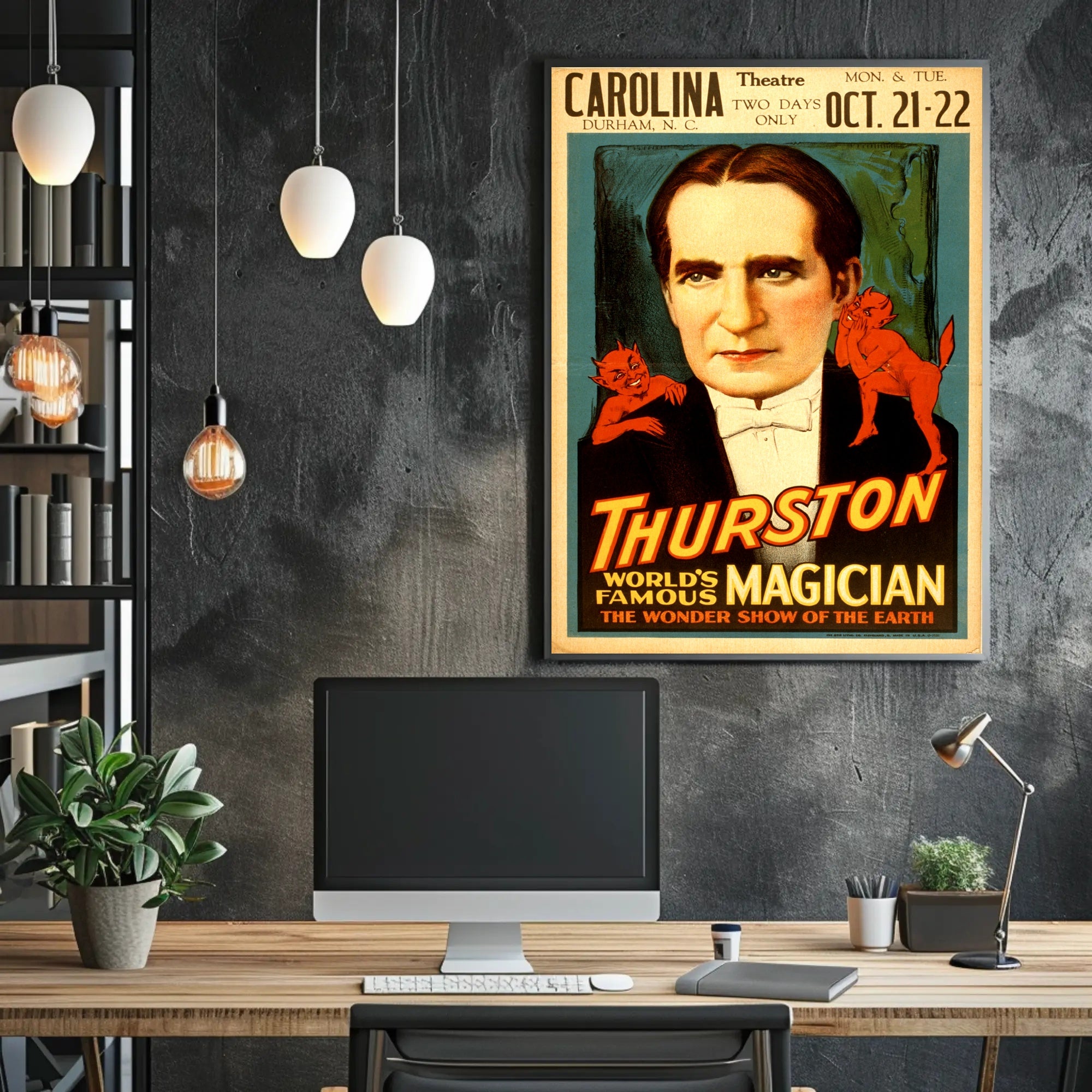 Thurston Magic Show Vintage Wonder Historical Poster
