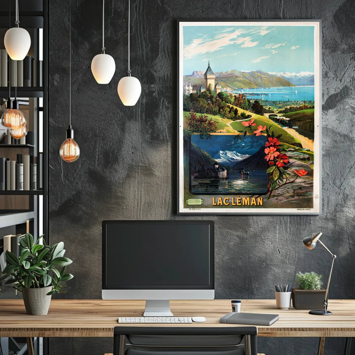 Lac Léman Travel Poster