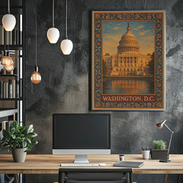 Washington, D.C. Capitol Building Poster