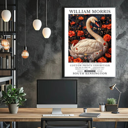 William Morris Exhibition Vintage Art Poster