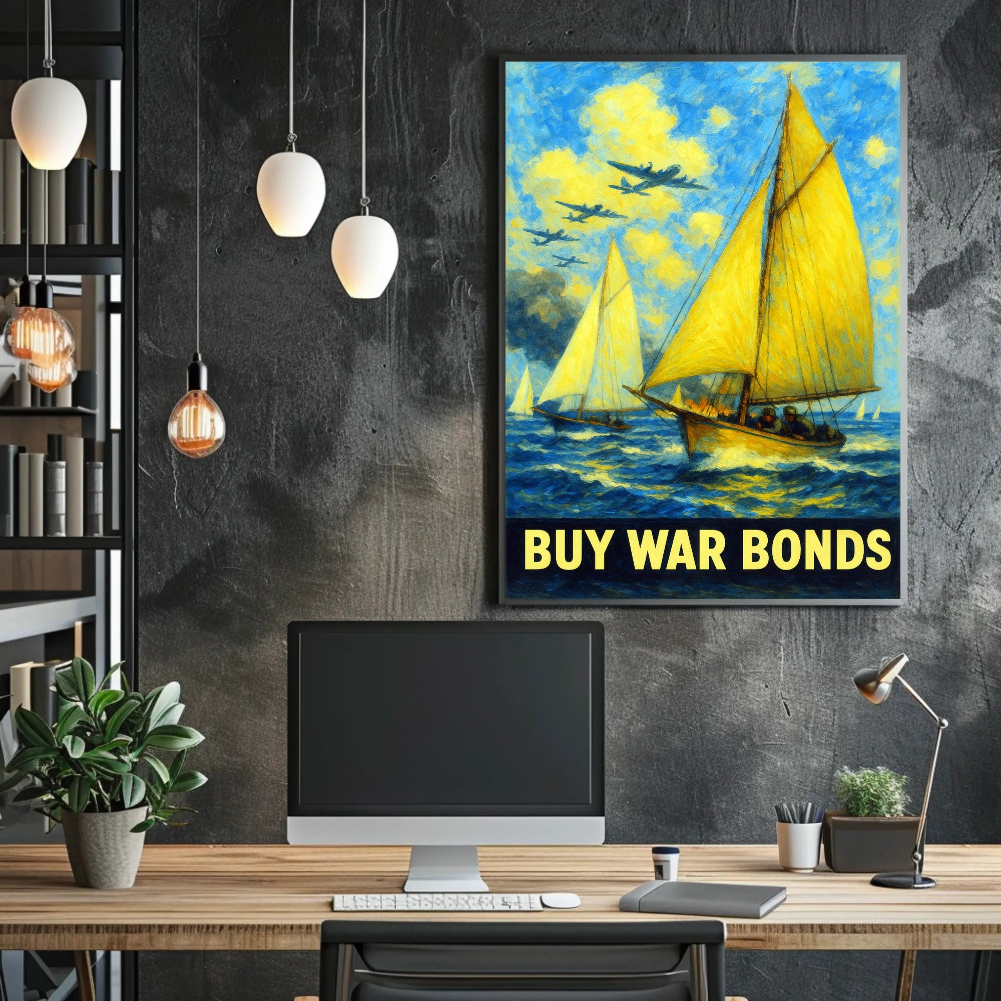Buy War Bonds Poster PosterGoat