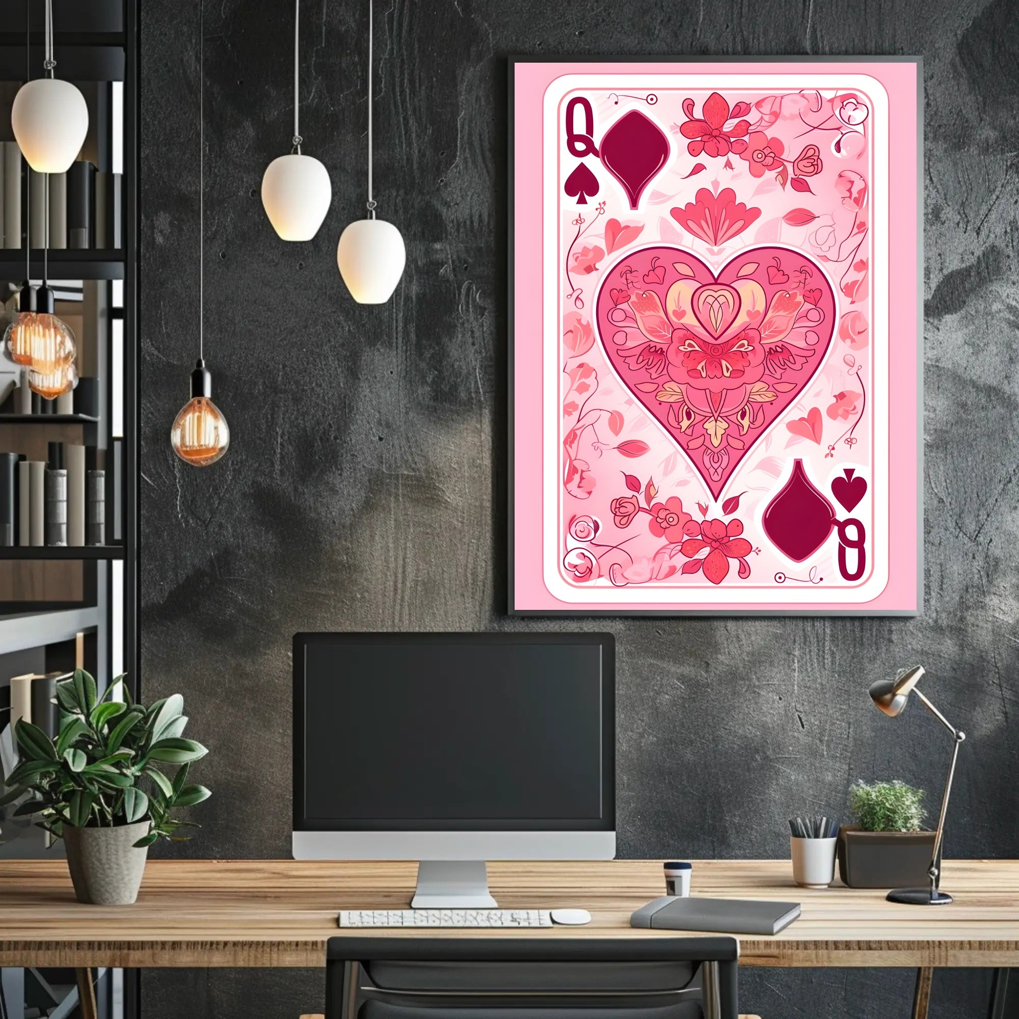 Queen of Spades Artistic Poster for Elegant Home Decor PosterGoat