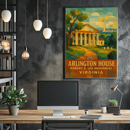 Arlington House Robert E. Lee Memorial Poster